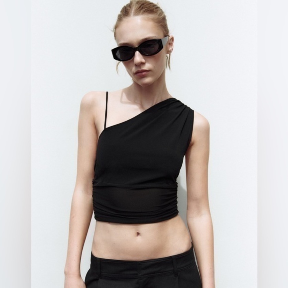 ZARA Asymmetric draped top 1165/139